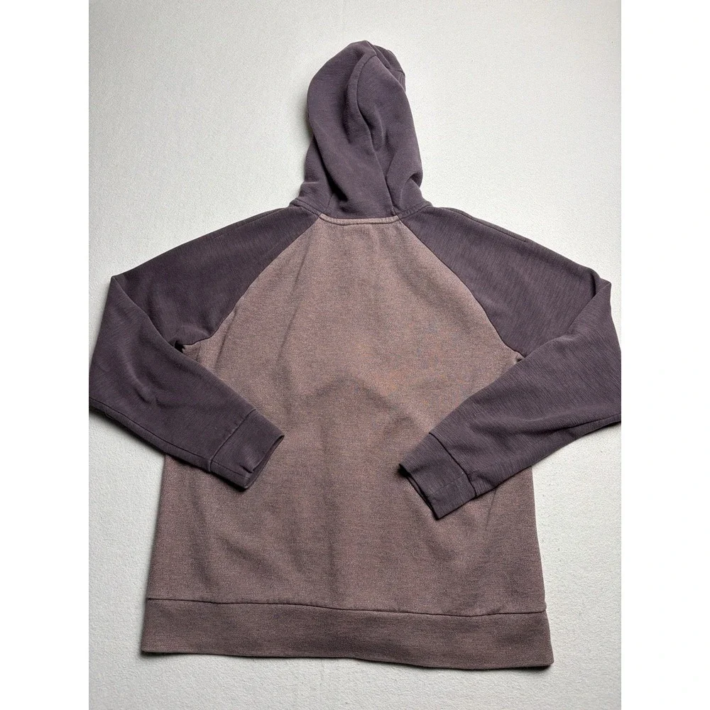 Nike Full Zip Hoodie Two Tone Burgundy Plum Men's Medium